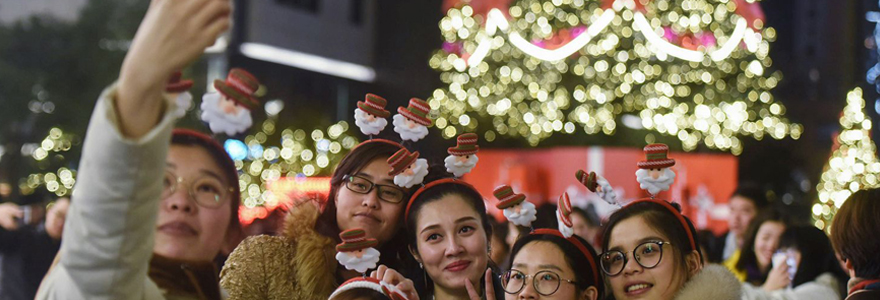 fête de noël en Chine